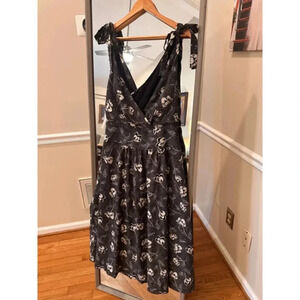 Lizard Thicket Floral Maxi Dress Black Size Large